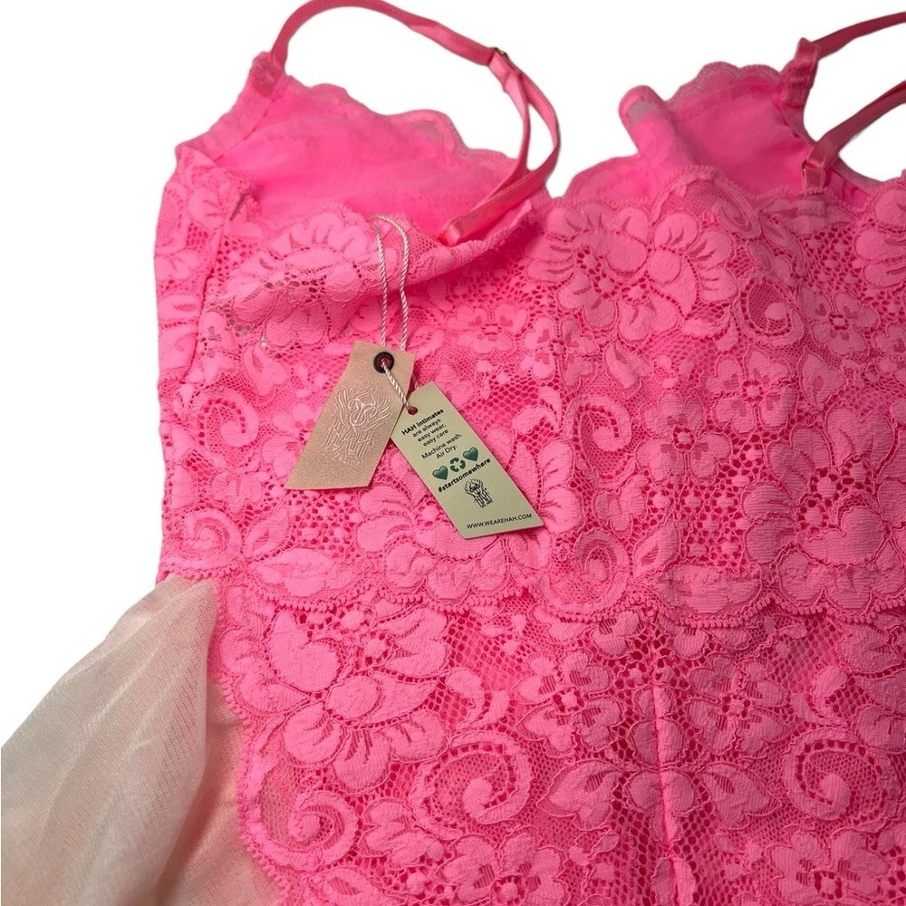 NWT We are HAH/Free People Maid To Wear Bodysuit Rose Quartz Size S - Picture 5 of 10